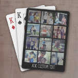 Baraja De Cartas 12 Collage de fotos - cuadrícula con área para tex<br><div class="desc">Una forma divertida de capturar recuerdos y compartirlos con amigos. Agrega 12 fotos y tu pie de foto favorito para hacer un regalo genial para tus amigos.</div>