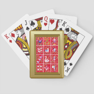 Baraja De Cartas 12 días de Navidades, - tradicional villancico de