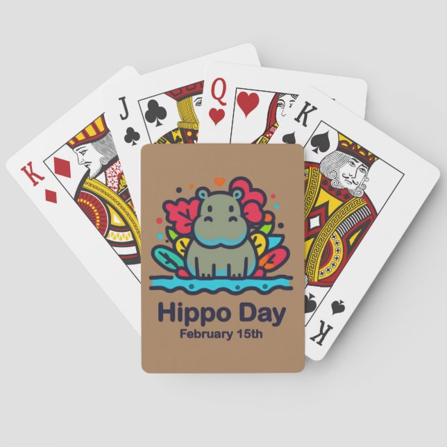 Baraja De Cartas 15 feb. - Día de Hippo (Reverso)