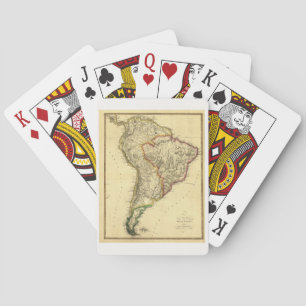 Baraja De Cartas 1817 Old Map of South America