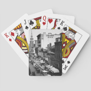 Baraja De Cartas 1859:  Tráfico y tiendas en la calle de Washington