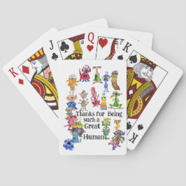 Baraja De Cartas 18 Dibujos Divertidos de Alienigenas Expresando Gr