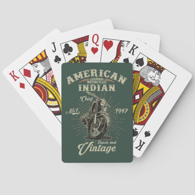 Baraja De Cartas 1947 Iron Legend – The Spirit of Indian (Reverso)