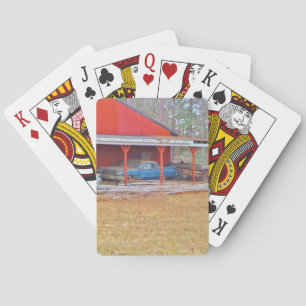 Baraja De Cartas 1960 coche antiguo AZUL de SADAND DEVILLE