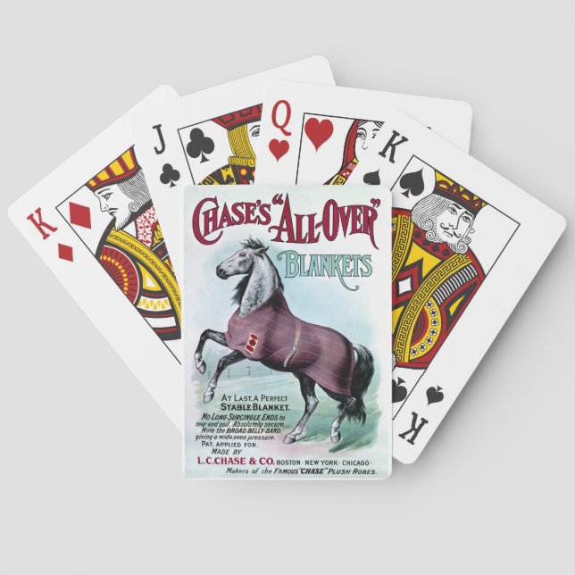 Baraja De Cartas 19.º C. Caballo de Chase (Reverso)