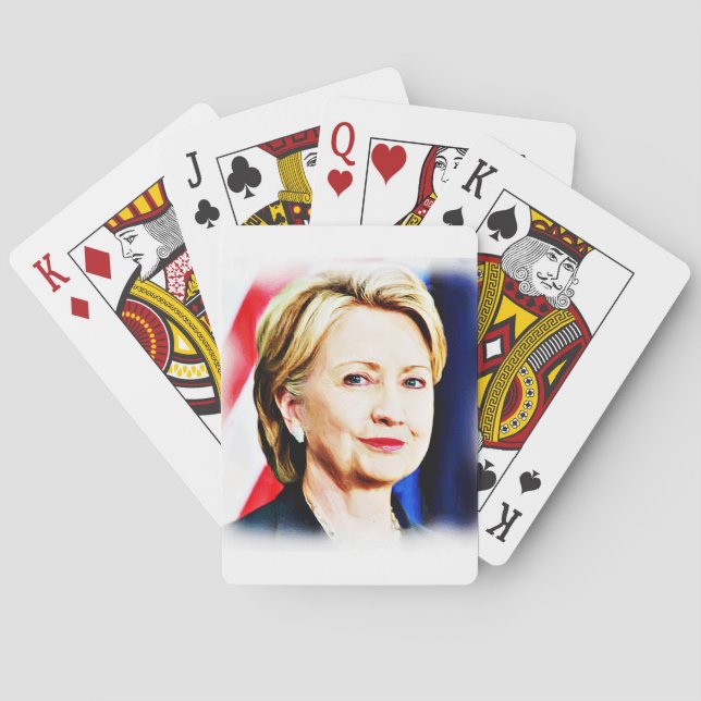 Baraja De Cartas 1.ª Presidenta Hillary Clinton 2016_ (Reverso)