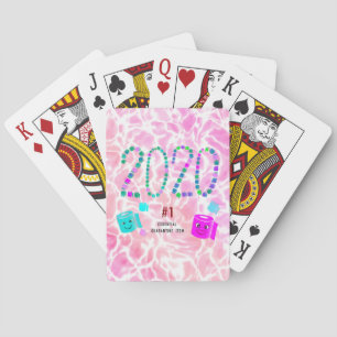 Baraja De Cartas #1 Elemento de cuarentena esencial en rosa