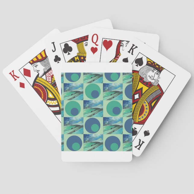 Baraja De Cartas 1.Un patrón de lugar de imaginación (Reverso)