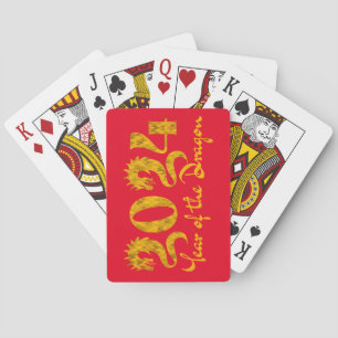 BARAJA DE CARTAS 2024 AÑO DEL DRAGÓN DE ORO
