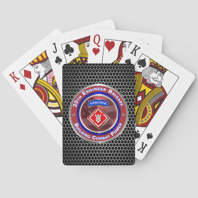 Baraja De Cartas 20.ª Brigada de Ingenieros-Airborne (Reverso)