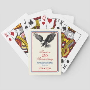 Baraja De Cartas 250 Aniversario USA Águila Calva