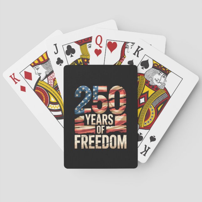 Baraja De Cartas 250 Años de Libertad (Reverso)