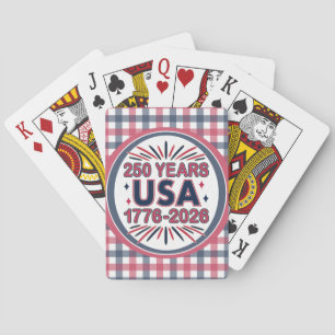 Baraja De Cartas 250 años EE.UU.   1776-2026 Semiquincentenario