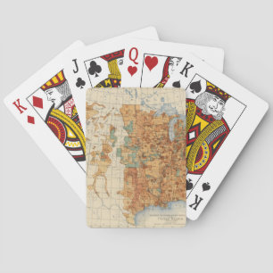 Baraja De Cartas 25 densidades del aumento de la población, los