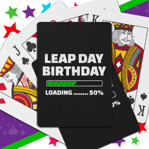 Baraja De Cartas 29 de febrero Año Salto Cumpleaños 50% Día de Salt