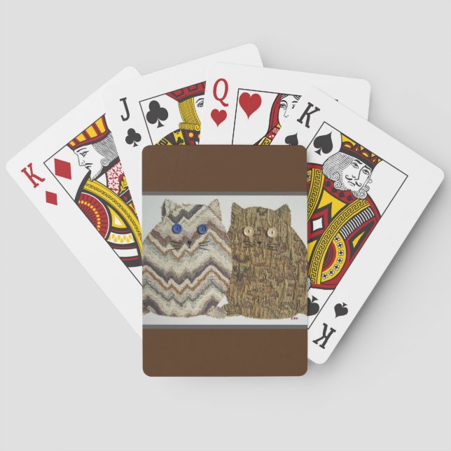 Baraja De Cartas 2 Gatos Grasos #1 (Reverso)