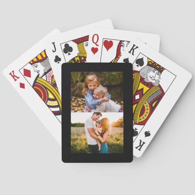 Baraja De Cartas 2 tarjetas de reproducción de borde negro de plant (Reverso)