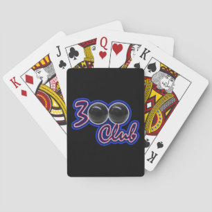 BARAJA DE CARTAS 300 CLUB - JUEGO PERFECTO EN LOS BOLOS (AZULES)
