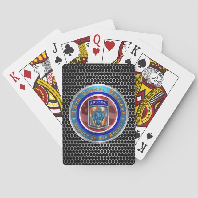 Baraja De Cartas 35.ª Brigada de Señales-Aérea (Reverso)