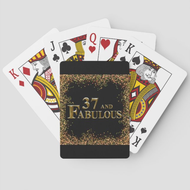 Baraja De Cartas 37 cumpleaños (Reverso)