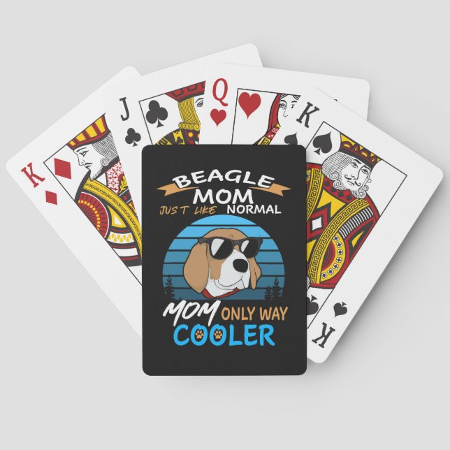 Baraja De Cartas 38 Beagle Mom Cooler (Reverso)