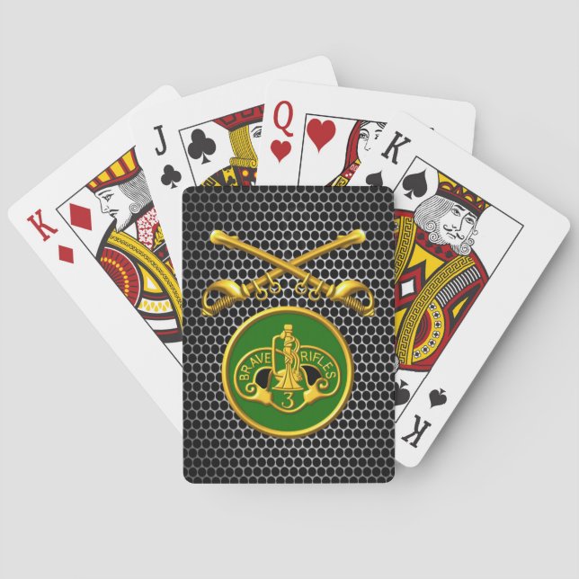 Baraja De Cartas 3.ª Caballería Armada "Sabers cruzados" (Reverso)