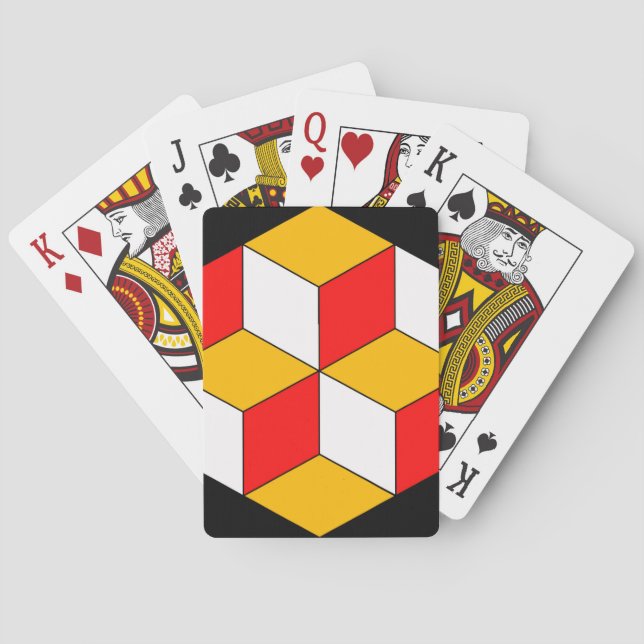 Baraja De Cartas 3.ᵉʳ cubos (Reverso)