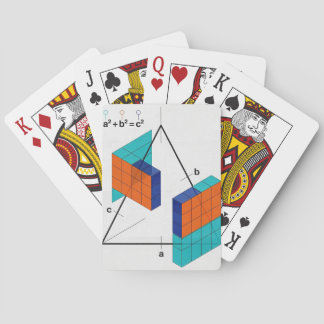 Baraja De Cartas 3D Pythagorean Theorem Math Playing Cards
