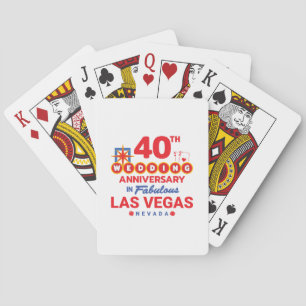 Baraja De Cartas 40th Wedding Anniversary Couples Las Vegas Trip