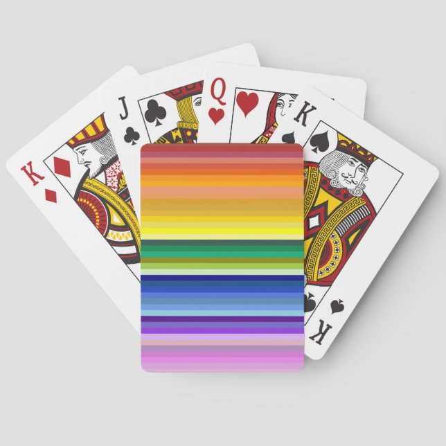 Baraja De Cartas 42 Rayos Espectro Arcoiris (Reverso)