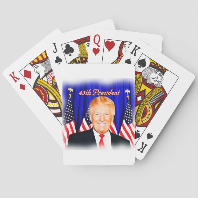 Baraja De Cartas 45.º presidente Donald Trump _ (Reverso)