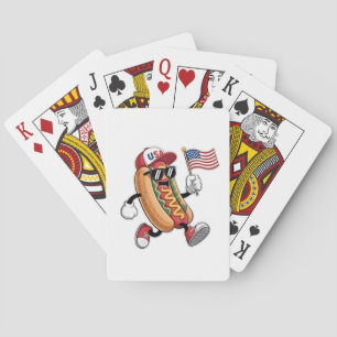 Baraja De Cartas 4 de julio Hotdog American Independence 1776