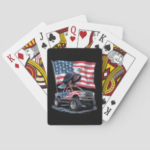 Baraja De Cartas 4 de Julio Patriótico Bandera Americana Águila USA