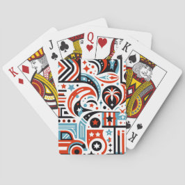 Baraja De Cartas 4 de julio Patrón Generativo