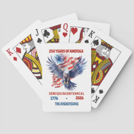 Baraja De Cartas 4 de julio Semicuincuentenario 250 de Estados Unid
