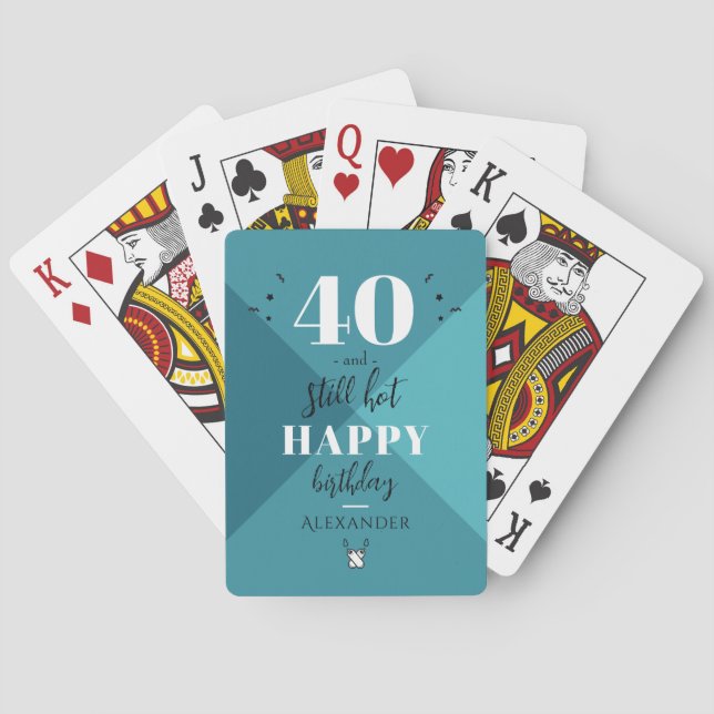 Baraja De Cartas 4 O y todavía caliente (Reverso)