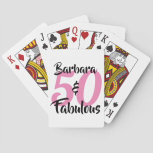 Baraja De Cartas 50 y fabulosa fiesta de cumpleaños personalizada