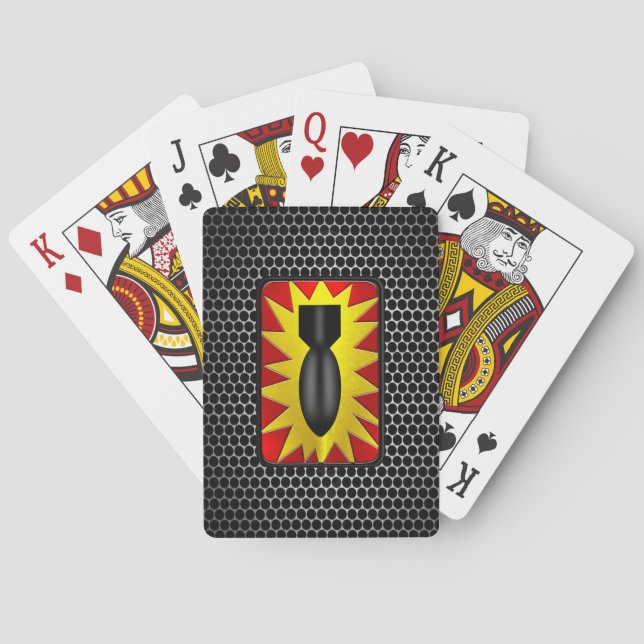 Baraja De Cartas 52.º Grupo De Eliminación De Artefactos Explosivos (Reverso)