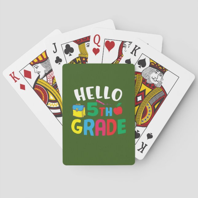 Baraja De Cartas 5.ª Maestra Hola Quinto Grado (Reverso)