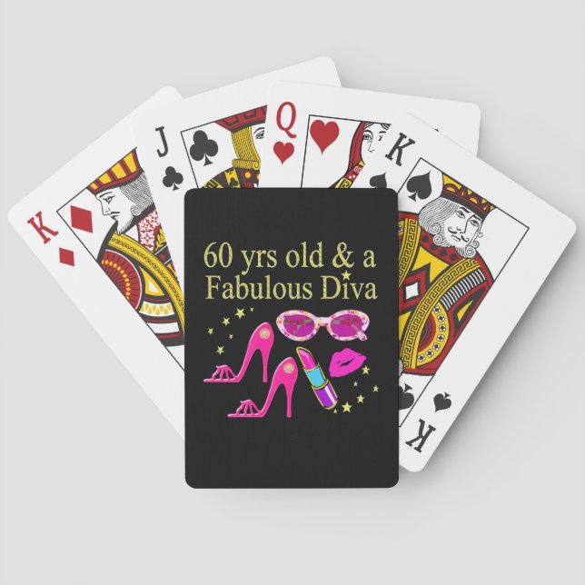 BARAJA DE CARTAS 60.º CUMPLEAÑOS DE DISEÑO DIVA (Reverso)