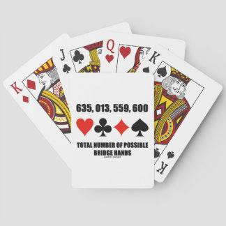 Baraja De Cartas 635.013.559.600 Total No De Posibles Manos Puentes