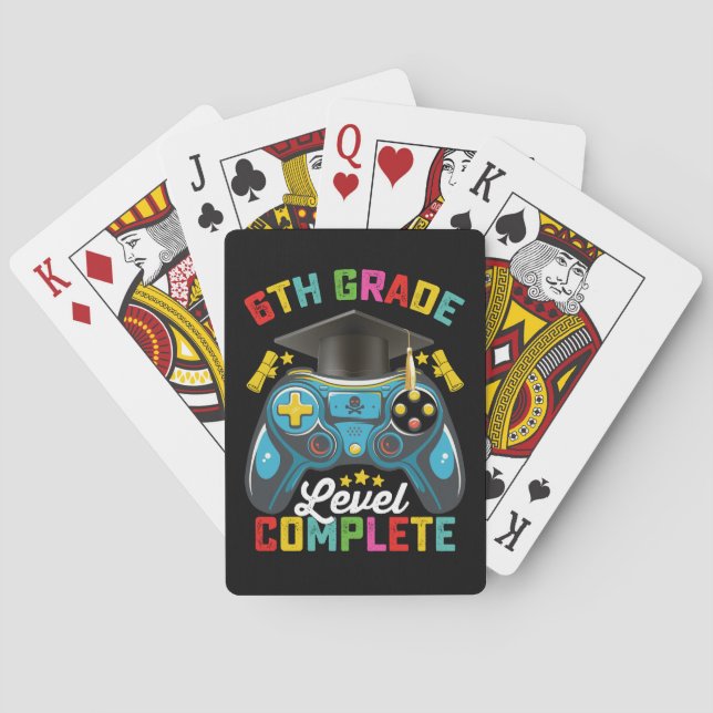 Baraja De Cartas 6.º jugador de graduación completa (Reverso)