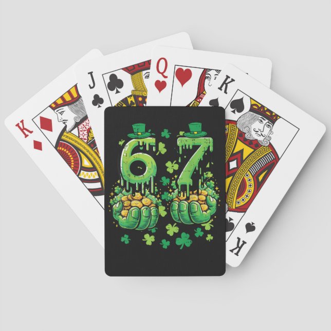 Baraja De Cartas 6 7 Día de San Patricio (Reverso)