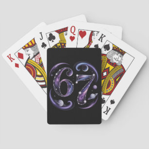 Baraja De Cartas 6 7 Seis Siete Astrología Cósmica Meme Gen Z Alpha