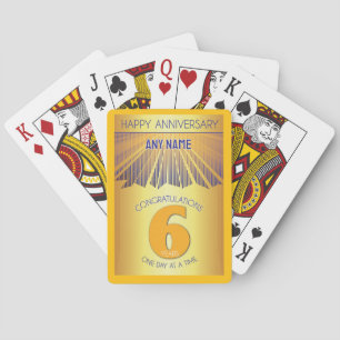 Baraja De Cartas 6 años   Golden Ray 12 pasos NOMBRE PERSONALIZADO