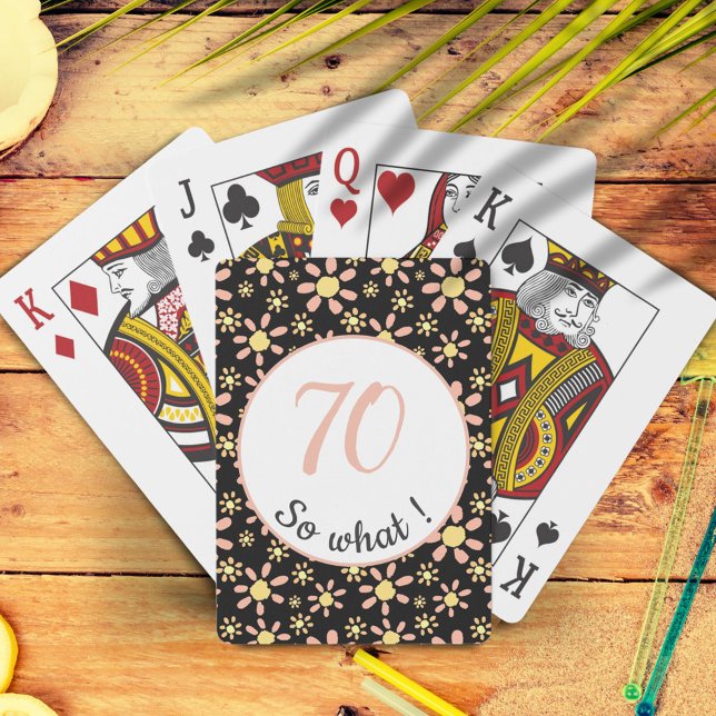 Baraja De Cartas 70.º cumpleaños Divertido 70, qué motivo (Subido por el creador)