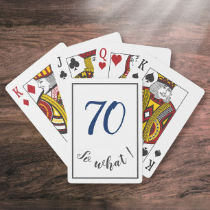 Baraja De Cartas 70.º cumpleaños Divertido 70, qué motivo