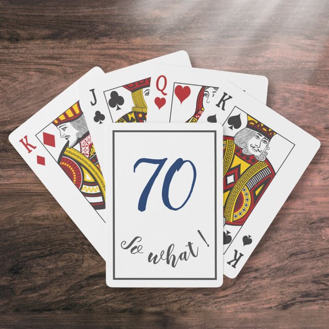 Baraja De Cartas 70.º cumpleaños Divertido 70, qué motivo (Subido por el creador)