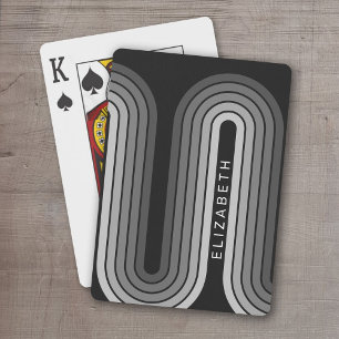 Baraja De Cartas 70 inspiradas líneas de arte en tonos grises y neg