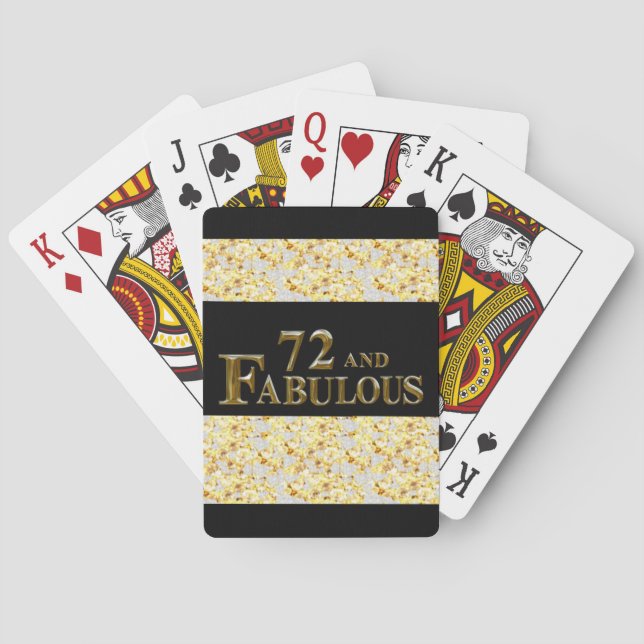 Baraja De Cartas 72 cumpleaños (Reverso)